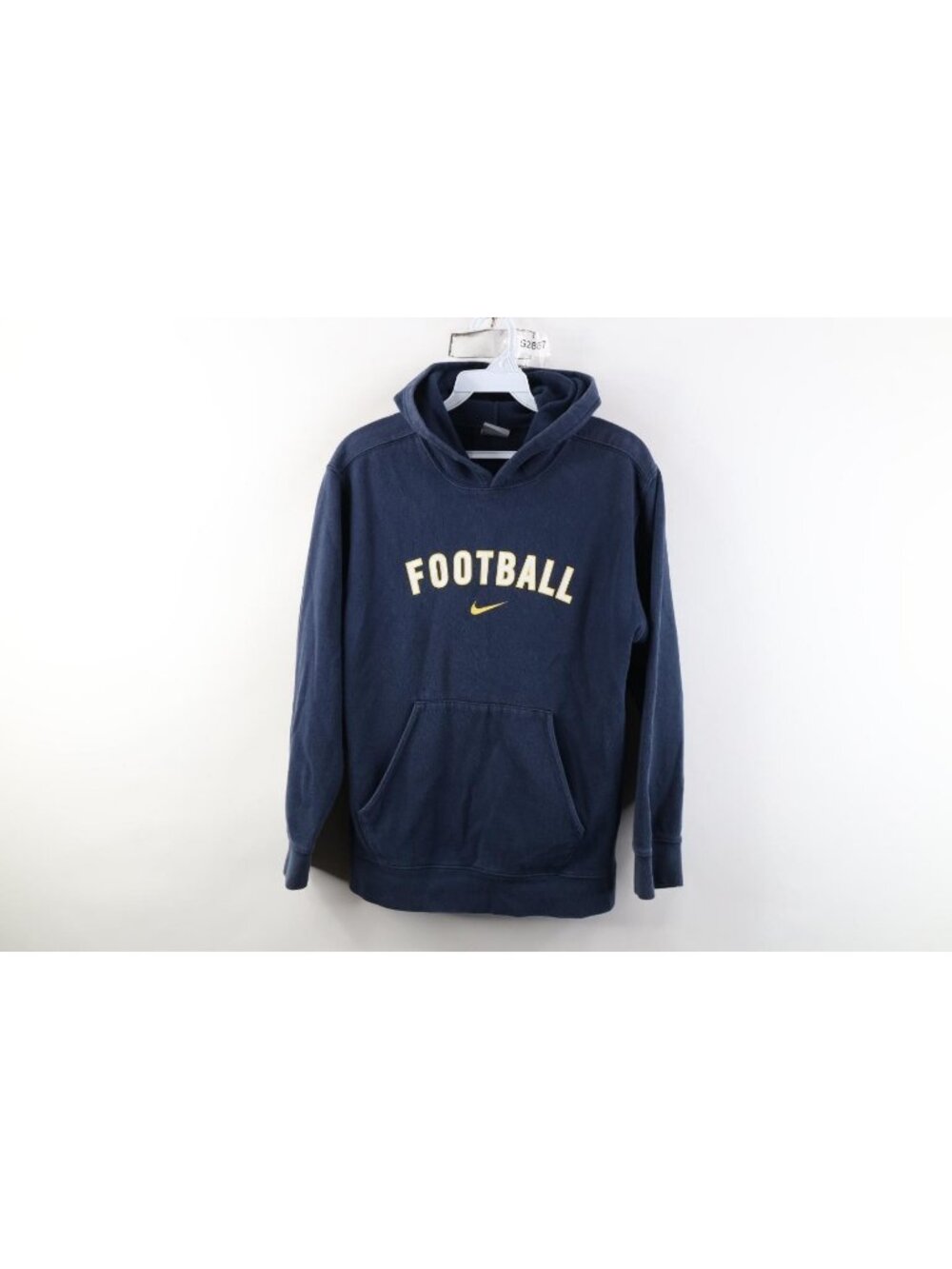 Vtg Nike Football Boys Large Faded Travis Scott Cetner Swoosh Hoodie Sweatshirt